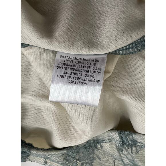 Love + Harmony teal green sheer‎ mesh maxi skirt size large whimsical fairy - Picture 4 of 8